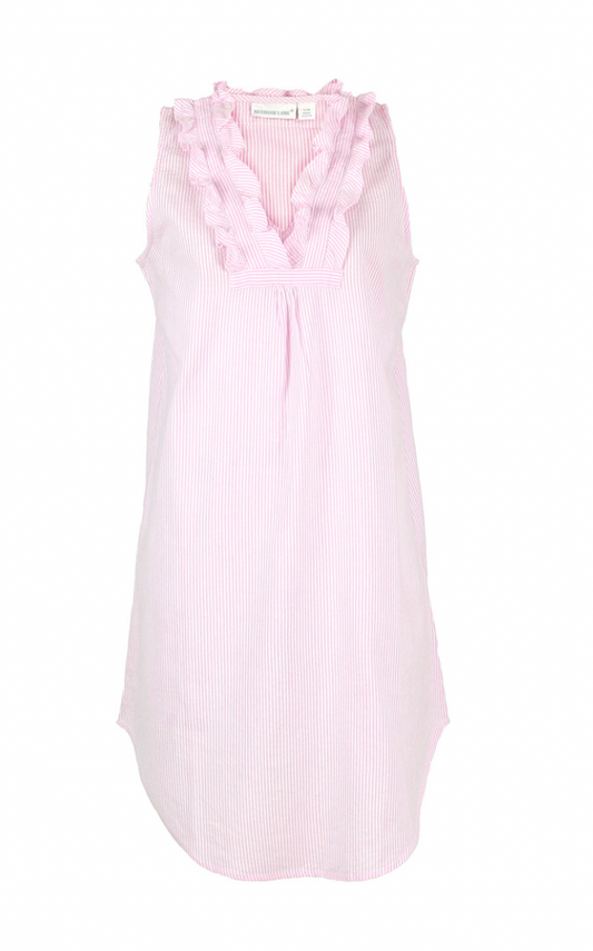 Pink Seersucker Nightgown